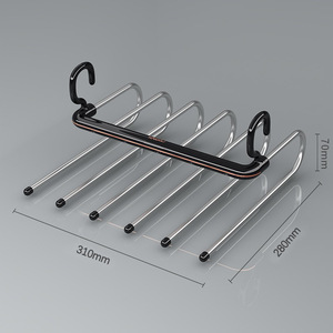 Thép Không Gỉ Ma Thuật Quần Móc Đa Chức Năng Sử Dụng Giá Đa Chức Năng Quần Giá Tiết Kiệm Không Gian Cho Tủ Quần Áo - Product Image 4