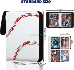 YY bolsa binder personalizada de PU y PVC para fundas y almacenamiento de cartas coleccionables y de juego - Product Image 4