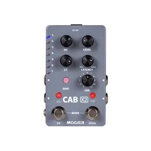 Mooer CAB X2 14 Presets 11 Factory IR Stereo Armário IR Simulação Pedal Dual Channel Cab Simulação Pedal de Efeitos de Guitarra