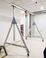 Grue portique mobile et portable en alliage d'aluminium léger, type A, 1T 2T, économique, en promotion pour les acheteurs industriels mondiaux