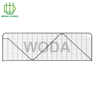 Mới Đến Trang Trại Lối Vào Cổng 2.4 M Khung Kim Loại Thối Bằng Chứng Trang Trại Hàng Rào Và Cổng 4 Chân Cao - Product Image 2