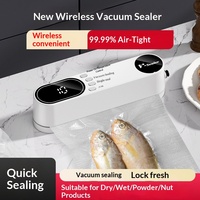 Nouvelle mini machine à sceller sous vide sans fil rechargeable par USB, appareil d'emballage alimentaire pour la cuisine