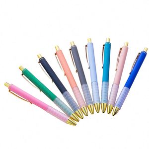 Custom Logo <b>Colorful</b> Soft Grip Ballpoint <b>Pen</b> New Design Retractable Plastic <b>Pen</b> with Logo Printed for Office and School Use - Product Image 3