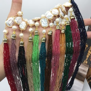 Fabricante de joyas, nuevo collar de múltiples hilos con cuentas de cristal hecho a mano, collar de perlas Diy elegante y de moda - Product Image 6