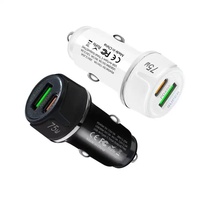 Accessoires de charge automobile de qualité supérieure Chargeur de voiture double USB 75W avec affichage LED Charge rapide 3.1A pour ordinateur portable et téléphone portable