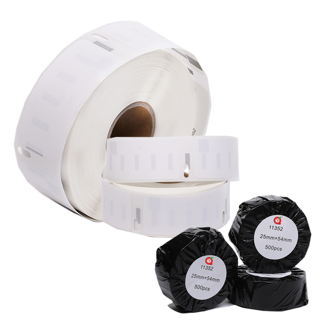 Custom Dymo Thermal Label Printers 11352 Address Mailing Barcode Waterproof Packaging Box Stickers Whiter Paper 500pcs S0722520