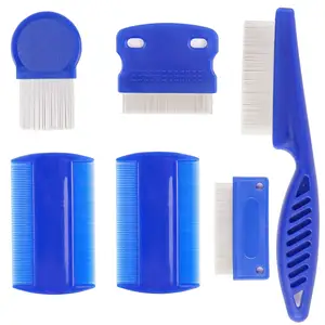 6 Pcs Lice Combs, Cat Combs with Durable Teeth for Removing Tear Stains, Fleas, Dandruff