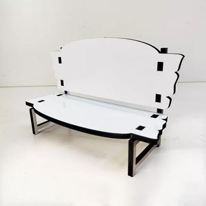 La placca all'ingrosso della foto tagliata alla rinfusa del laser tiene la <span class=keywords><strong>panca</strong></span> commemorativa bianca lucida dell'artigianato di <span class=keywords><strong>legno</strong></span> della sublimazione bianca MDF per la stampa a caldo - Product Image 4