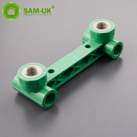 20x1/2 "M-25x3/4" M SAM-UK PPR Double Tee Raccord de tuyau en plastique thermofusible Ppr vert Ppr Tuyaux et raccords