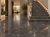 Dalles de marbre gris Gordon, pierre naturelle, pour comptoirs de cuisine, murs de salle de bain, carreaux de sol, marches d'escalier et dessus de meubles de salle de bain