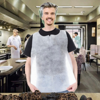 Tablier sans manches adulte jetable personnalisé bavoir non tissé étanche utilisation de refroidissement fabricant de conception imprimée pour Hotpot Restaurant