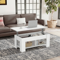 Table basse élévatrice en bois multifonctionnelle Table centrale élévatrice extensible pour la maison, le bureau et le salon Meubles