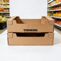 Ecologische, biologisch afbreekbare golfkartonnen fruitverzenddozen |   Robuuste kartonnen verpakkingen voor fruit |   Direct van de fabriek