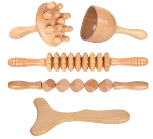 Massaggiatore 3-in-1 per <span class=keywords><strong>Scolpire</strong></span> il Corpo e Drenaggio Linfatico, Kit per Madroterapia, Strumenti per Massaggio in Legno con Supporto a Parete - Product Image 6