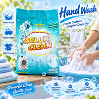 Lessive en poudre en gros, grand format 3kg, pour le nettoyage des vêtements domestiques
