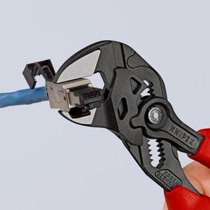 KNIPEX - 86 02 180 Alicates y una llave en una sola herramienta negro atramentado, cabeza pulida, mangos con empuñaduras multicomponentes - Product Image 2