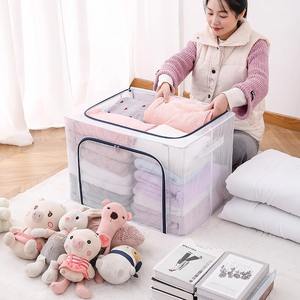 Caja de Almacenamiento Transparente Plegable con Tapa, Gran Capacidad, Organizador de Ropa Impermeable, Material de PVC, Tipo Vertical - Product Image 3