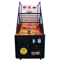 Máquina de Baloncesto Electrónica Resistente, Juego de Tiro Electrónico para Parques de Diversiones y Centros de Entretenimiento Familiar