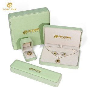 Zebo กล่องใส่เครื่องประดับทำจากหนัง PU เคสทรงสี่เหลี่ยมผืนผ้าสำหรับใส่แหวนและจี้สร้อยคอ - Product Image 3