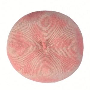 หมวกเบเร่ต์ทรงสลัชย้อมสีสไตล์ออสเตรเลีย ขนสัตว์แท้ รุ่นใหม่ปี 2025 สำหรับผู้หญิง ฤดูหนาว อุ่นสบาย สวยสง่า แฟชั่นลำลอง สีสันสดใส - Product Image 5