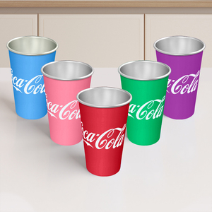 Tazza in Alluminio Ecologica da 16oz con Logo Personalizzato, Cambio Colore, per Bevande Fredde, Vendita all'Ingrosso - Product Image 3