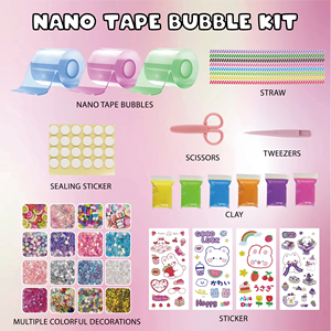 Selotip dua sisi plastik gelembung Super elastis balon gelembung untuk Diy anak-anak dan dewasa pita Nano gelembung - Product Image 5