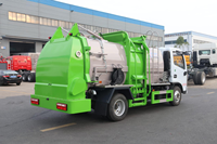 Camion à ordures alimentaires Dongfeng Dolica D6 4x2 7 m³ à chargement latéral, hermétique, avec séparation sec-humide, pour collecteur de déchets de restaurant