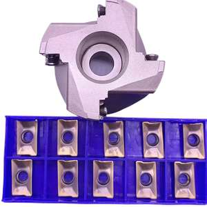 Fresa R390 de acero indexable, cabezal de fresado de hombro de acero, 4 flautas, antivibración, corte de alta eficiencia, 1 unidad - Product Image 2