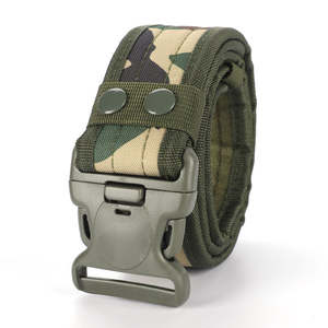 Ceinture de protection tactique de camouflage pour l'extérieur, sport, chasse, entraînement, multi-fonction, large ceinture en nylon, imperméable, unisexe - Product Image 1