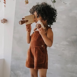 Школьные детские комбинезоны обычных цветов на заказ, подтяжки без рукавов, вельветовые комбинезоны для девочек - Product Image 3