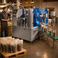 Machine Doypack, machine d'emballage de sachets verticaux avec dispositif de fermeture éclair pour ligne d'emballage d'usine de snacks et de bonbons