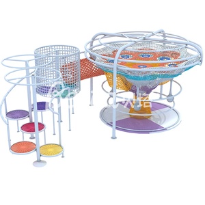 Trẻ Em Leo Núi Đầy Màu Sắc Dây <span class=keywords><strong>Net</strong></span> Cầu Vồng Móc Leo <span class=keywords><strong>Net</strong></span> Sân Chơi Tập Thể Dục - Product Image 6