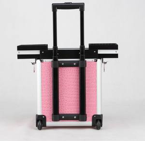<span class=keywords><strong>Professionnel</strong></span> en aluminium cosmétique maquillage <span class=keywords><strong>coiffeur</strong></span> <span class=keywords><strong>valise</strong></span> trolley - Product Image 3