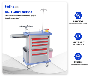 Penjualan troli darurat <span class=keywords><strong>Defibrillator</strong></span> untuk troli rumah sakit untuk dokter mengeluarkan kereta tabrakan mobil - Product Image 2