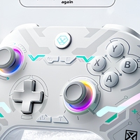 Manette de jeu sans fil AOLION pour Switch2, joystick 2.4G multiplateforme, manette de jeu à double vibration, programmation macro, rétroéclairage RVB
