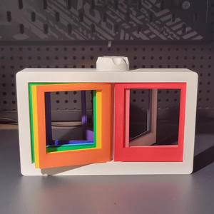 Cadre photo rotatif créatif pour bureau, prêt à être expédié, en plastique, pour <span class=keywords><strong>Instax</strong></span> Mini, décoration de bureau, cadeau, faible MOQ - Product Image 1