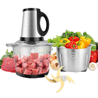 Mini robot culinaire multifonction en acier inoxydable 350W, écologique, haute efficacité, hachoir à viande électrique domestique