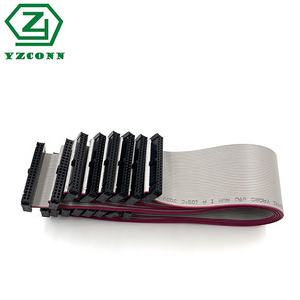 YZCONN Maßgefertigtes 6-64 Pin 1,27mm Rastermaß 2,54 mm Pin-Steckverbinderkabel Weiblich Grau IDC Flachbandkabel mit Gummimantel - Product Image 5