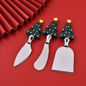 Juego de herramientas para queso y mantequilla con forma de árbol de Navidad de metal moderno estilo coreano nuevo <span class=keywords><strong>al</strong></span> por mayor - Product Image 4