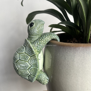 Support de pot en résine en forme de <span class=keywords><strong>tortue</strong></span> de mer verte - Ornement multifonctionnel moderne fait à la main, facile à installer, résistant à l'eau et aux intempéries pour le jardin - Product Image 2