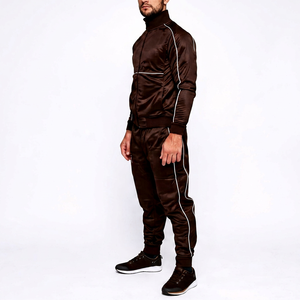 Conjunto Deportivo de Dos Piezas para Hombre, Chaqueta con Cuello Alto y Pantalones Deportivos Cómodos para Entrenamiento - Product Image 1