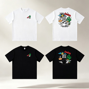 เสื้อยืดแขนสั้นพิมพ์ลายคุณภาพสูงสำหรับฤดูร้อนปี 2026 เสื้อยืดคอกลมทรงหลวมสไตล์สตรีทสุดเทรนด์ - Product Image 2