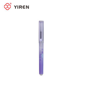 Stylo plume personnalisable YIREN, encre effaçable, poignée anti-fatigue, pointe en acier inoxydable bicolore, stylo publicitaire en gros - Product Image 3