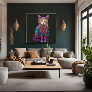 <span class=keywords><strong>Puzzle</strong></span> en <span class=keywords><strong>bois</strong></span> en <span class=keywords><strong>bois</strong></span> Cat Design Brain Training Gift Creative Adults Children 200 Pieces Medium - Product Image 2