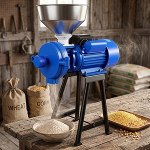 Moulin à grains électrique sec et humide, pour le traitement en vrac des céréales, la production <span class=keywords><strong>de</strong></span> <span class=keywords><strong>farine</strong></span> <span class=keywords><strong>de</strong></span> maïs, <span class=keywords><strong>de</strong></span> poudre <span class=keywords><strong>de</strong></span> <span class=keywords><strong>blé</strong></span>, <span class=keywords><strong>de</strong></span> <span class=keywords><strong>farine</strong></span> <span class=keywords><strong>de</strong></span> haricots et la fabrication <span class=keywords><strong>de</strong></span> beurre <span class=keywords><strong>de</strong></span> cacahuète - Product Image 1