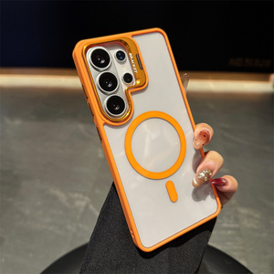เคสแม่เหล็กขาตั้งกล้องแบบใสสำหรับโทรศัพท์ซัมซุง S26, เคสโทรศัพท์แม่เหล็กขาตั้งกล้องแบบ S23 S24 S25เป็นพิเศษฝาครอบหลังแบบด้าน - Product Image 2