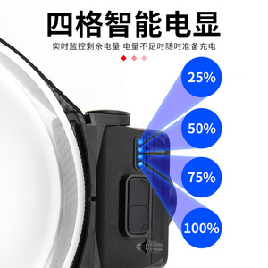 Headlamp Led Rechargeable 2000 Mah Adjustable Headband Motion <b>Sensor</b> Outdoor Fishing <b>Light</b> Up To 50m - Product Image 5