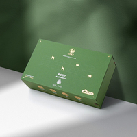Boîte coulissante de luxe personnalisée avec estampage à chaud doré, logo en relief, emballage rigide recyclable doublé d'éponge pour compléments alimentaires