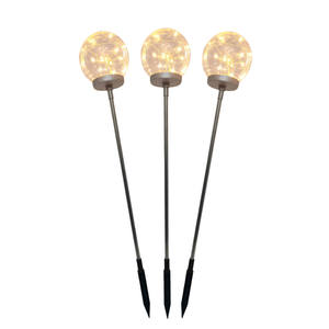 Paquete de 3 Luces Decorativas de Alambre de Cobre de 70 cm (alto) a Prueba de Agua, Luces LED para Caminos de Jardín, Césped, Navidad y Decoraciones de Pasillos - Product Image 1