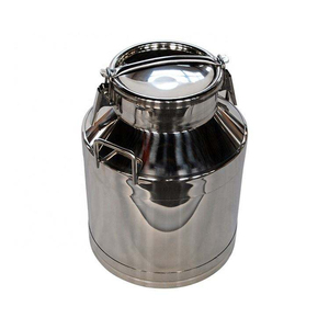 Cubo de Leche de Acero Inoxidable de Alta Resistencia con Tapa para Producción Láctea - Product Image 3
